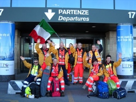 צוות איטלקי של תגובה לאסון יוצא להאיטי